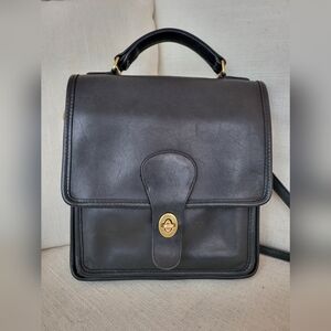 Coach Black Leather Crossbody Bag